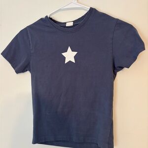 Vibe N’ Dark Blue Tee with White Star
